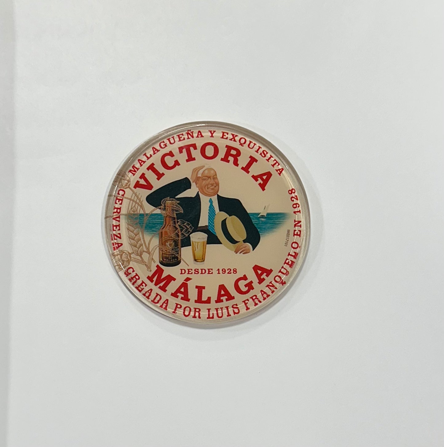 Victoria Malaga Circular tap badge - Bodega Movil