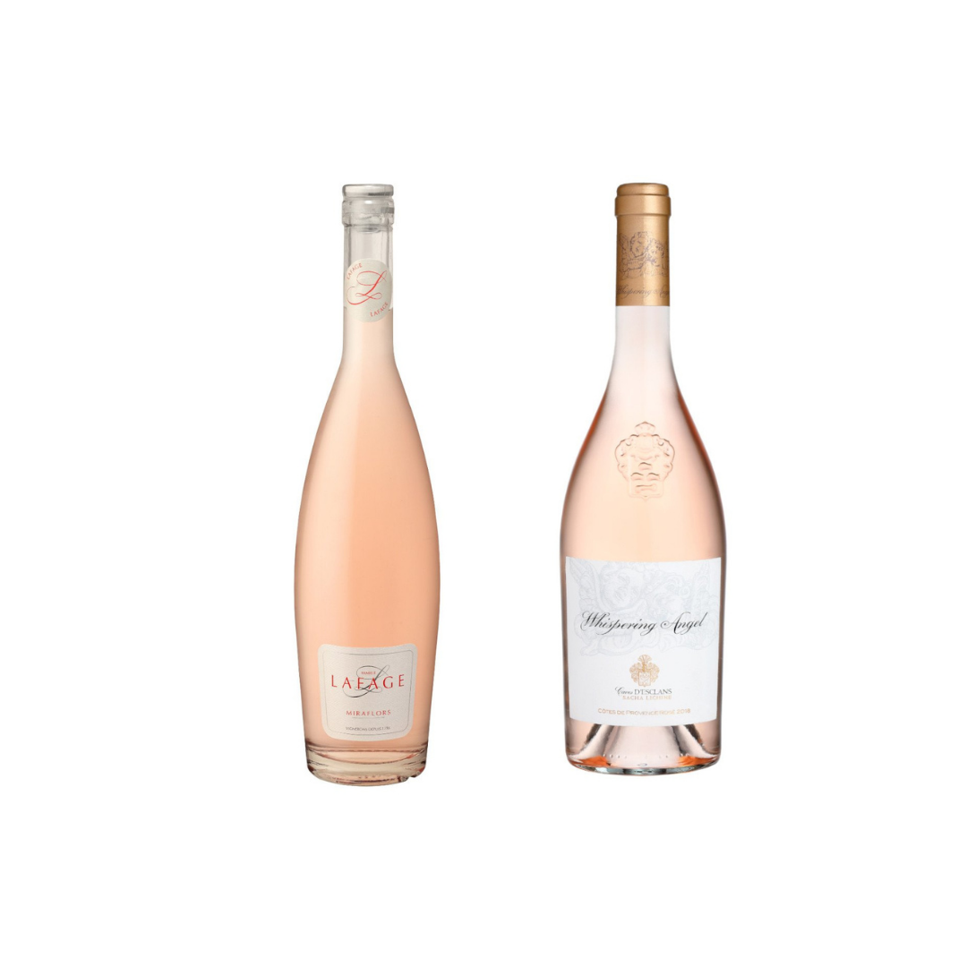 3 Miraflors Lafage Rosé and 3 Whispering Angel 6x75ml - Bodega Movil